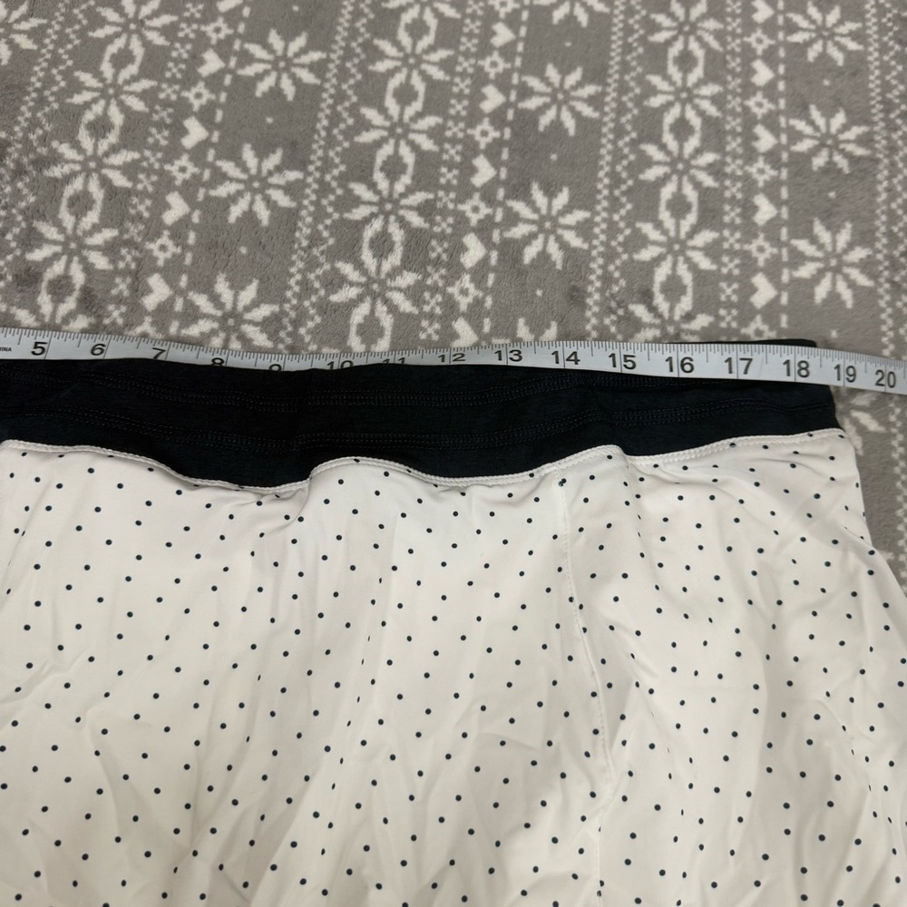 NWT Tasc Peformance Rhythm Tennis Skirt White Ace Dot‎ Size X-Large - Picture 12 of 12